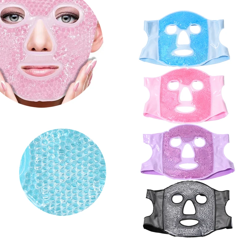 Cooling Gel Eye Mask สําหรับความหมองคล้ําบรรเทาอาการบวมและปวดศีรษะ Soothing Reusable Ice Face Mask Beauty Care