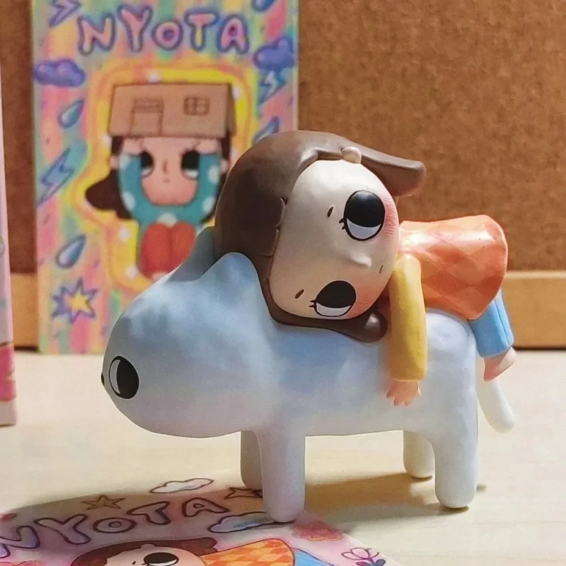 

Hot Nyota Fluffy Life Series Blind Box Anime Figures Kawaii Lucky Bag Pvc Model Doll Desktop Decoration Kid Toys Mysterious Box