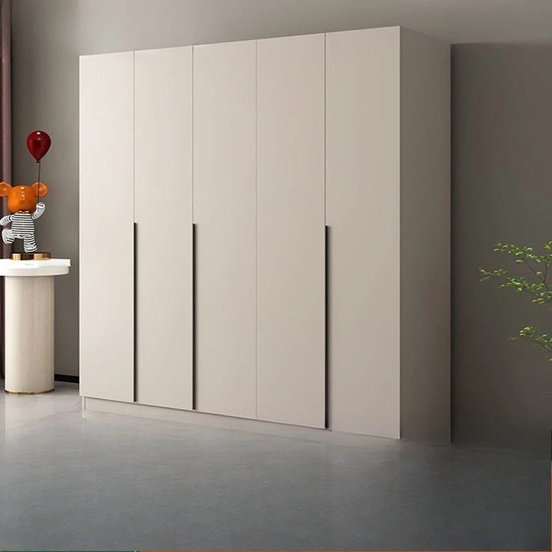 

Wardrobe household bedroom thickened cream wind rental room simple