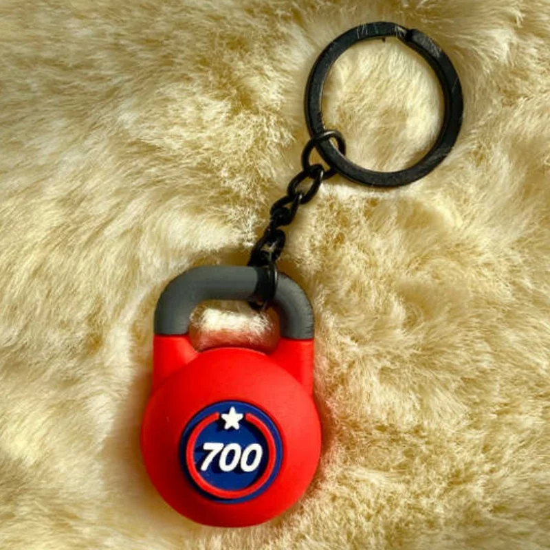 Kettlebell-Schlüsselanhänger Fitness-Schlüsselanhänger Fitnessliebhaber Gewichtheben-Schlüsselanhänger Silikon-Fitness-Geschenke Workout-Geschenke Taschenanhänger Rucksackanhänger – Detail 4