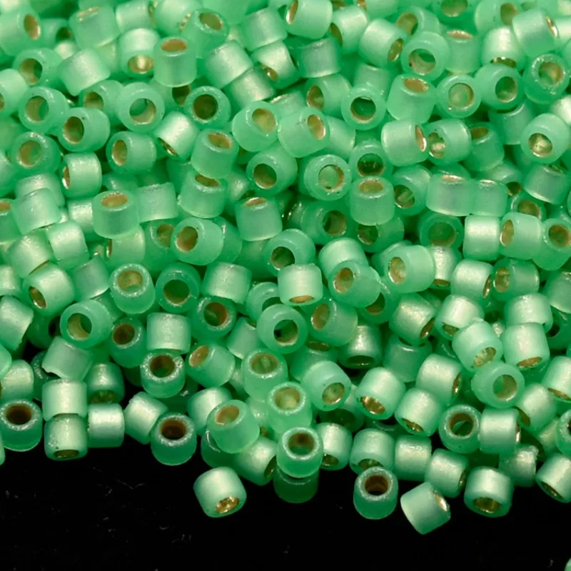 

Miyuki Silverline Dyed Color Frosted Glass Seed Beads 11/0 Japan Delica Beads for DIY Jewelry Making