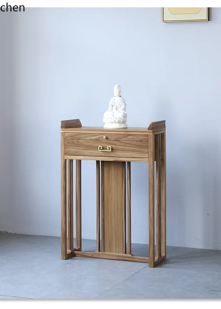 incense case household casket cabinet on the offering table for tribute platform offering