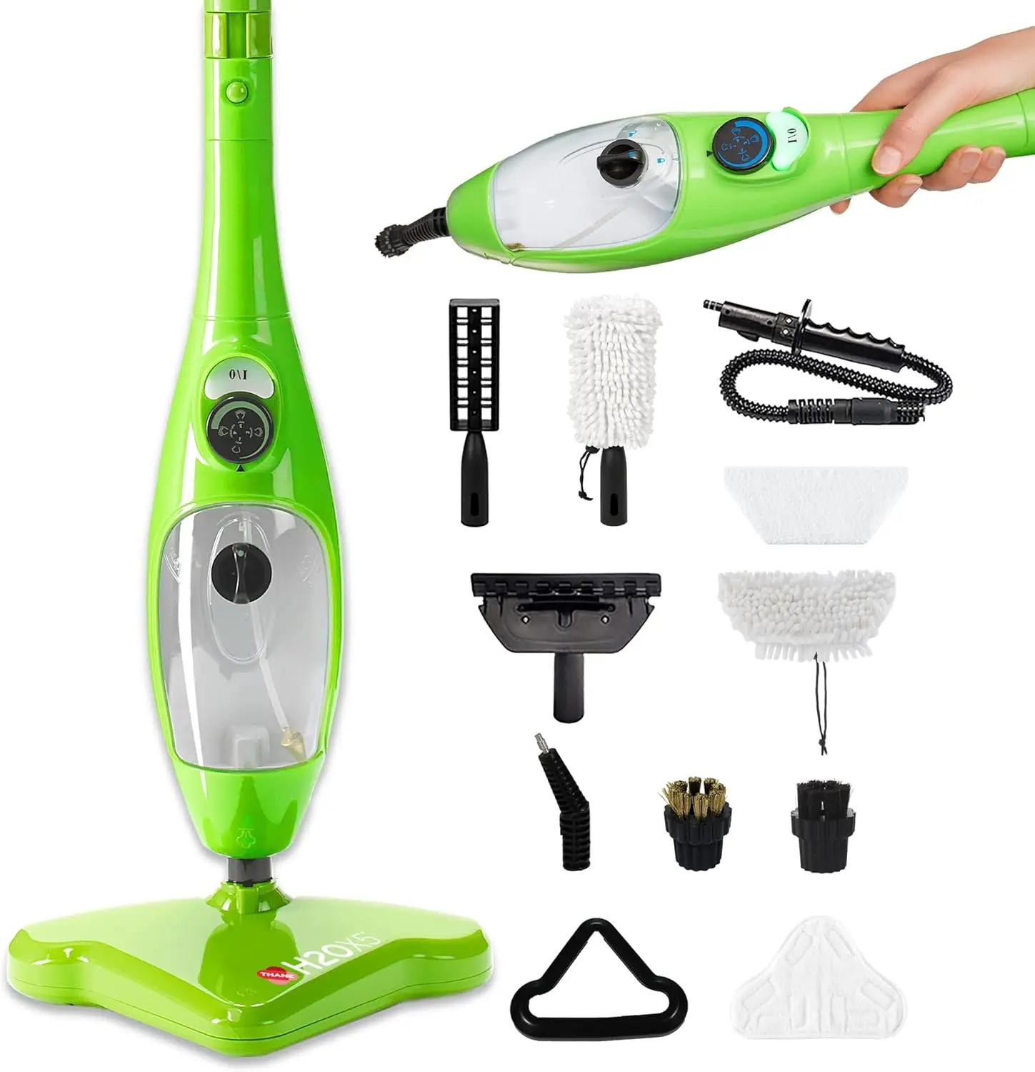 Steam Mop and Handheld Steam Cleaner For Cleaning Hardwood and Kitchen Tile Floors, Grout Cleaner, Upholstery Cleane