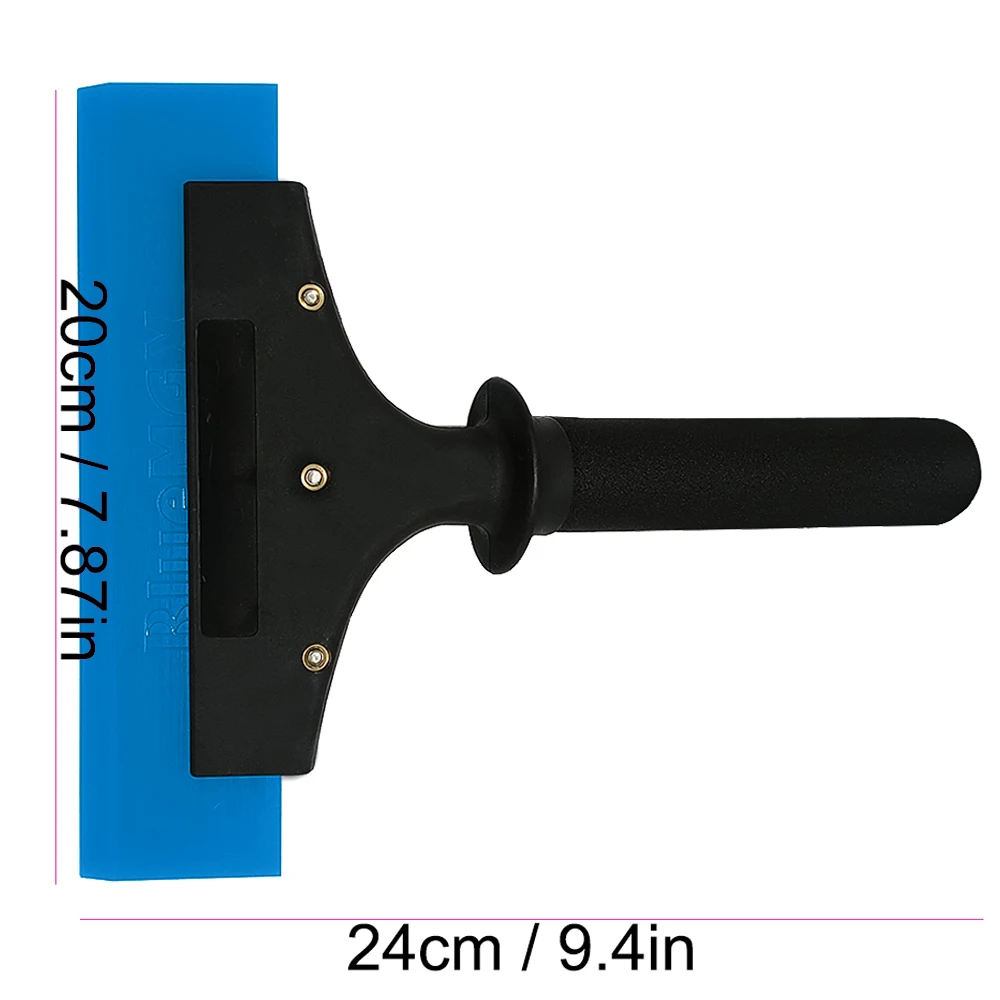 20cm Gummi-Wischer; Autofenster-Folienabzieher mit blauem Weichgummi; Auto-Windschutzscheibenwischer; Reinigungswerkzeug – Detail 3