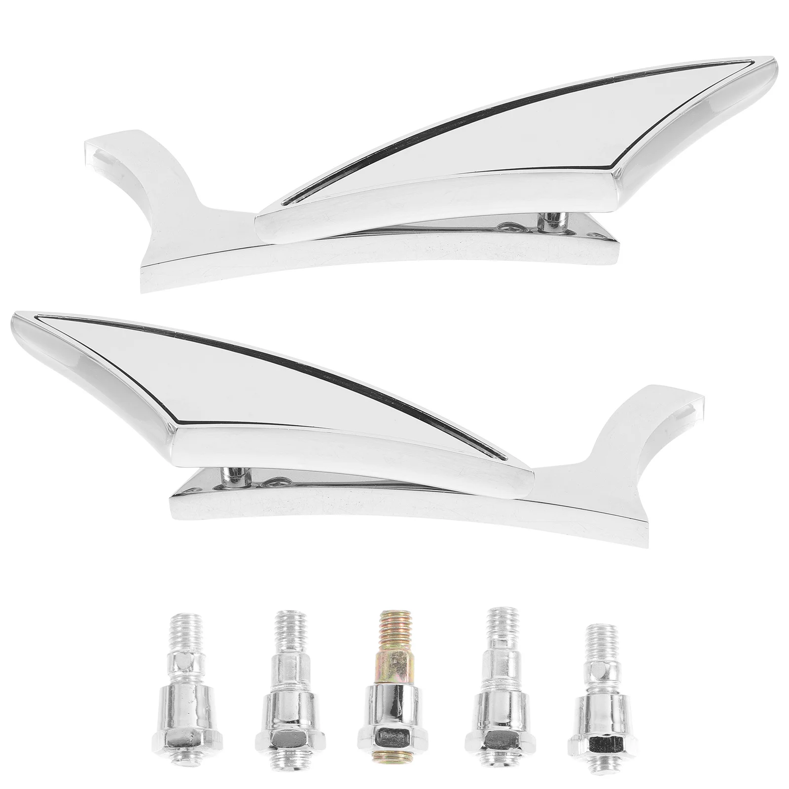 

2Pcs Motorcycle Rearview Side Mirrors Durable Aluminum Alloy Modified Handlebar Mirrors Motorcycle Mirror Mount Accessories