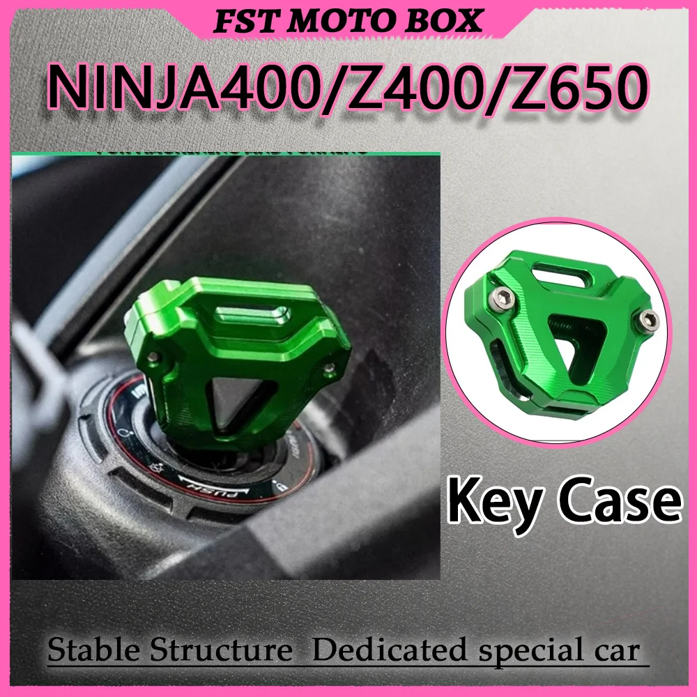 FOR Aluminum Key Shell for NINJA400/Z400/Z650 Vulcan S 650 with Modified Keychain Strap Drop-Proof Protective Cover for Keys