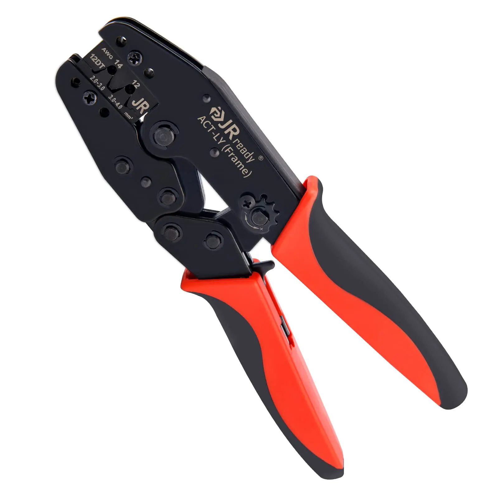 JRready ACT-LY-12DTP / ACT-LY-16DT / ACT-LY-20DTM Open Barrel Terminal Crimper for DTP DT TM Series 12#, 16# 20# Stamped Formed