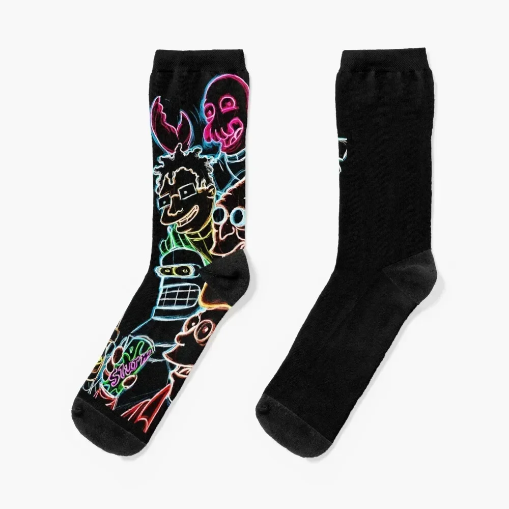 

Graphic Futu Cartoons Characters Socks anti slip football heated set christmas gift Socks Ladies Men's