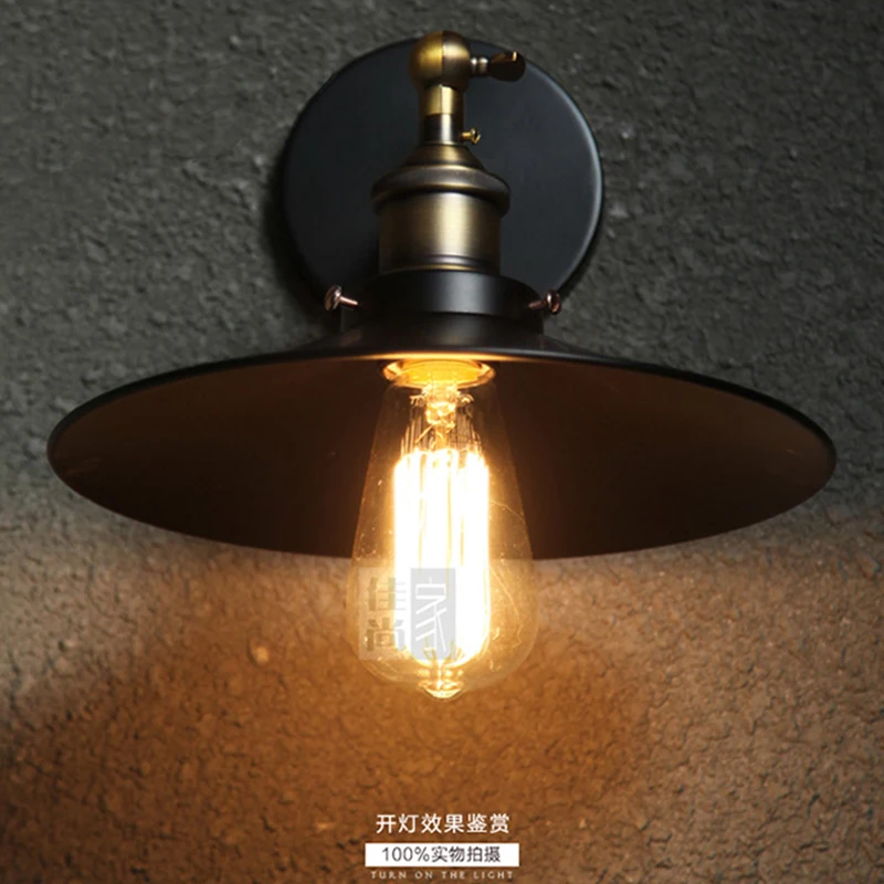 Vintage Wall Lamp With switch E27 Base Industrial AC90-260V Wall Light for Indoor Lighting Adjustable Retro Loft bedroom light