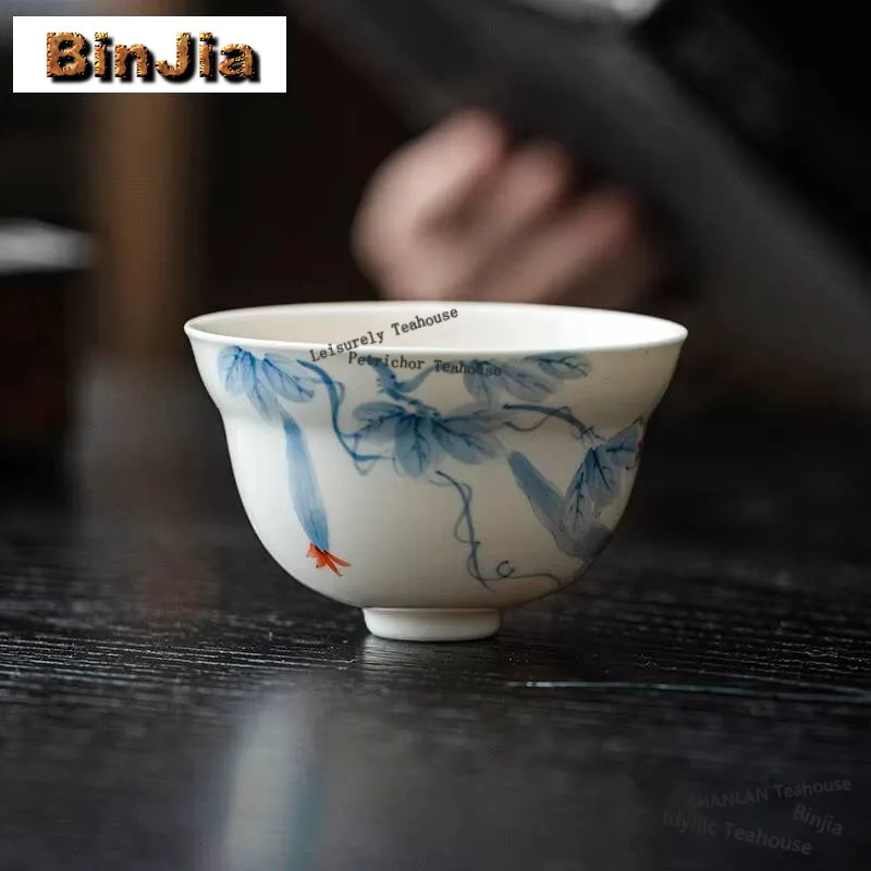 

Чашка-подставка для чая ручной росписи, 90 мл