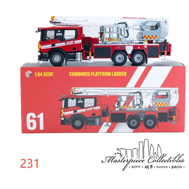 Masterpiece Collectibles 1:64 Scale Singapore Fire Ladder Truck