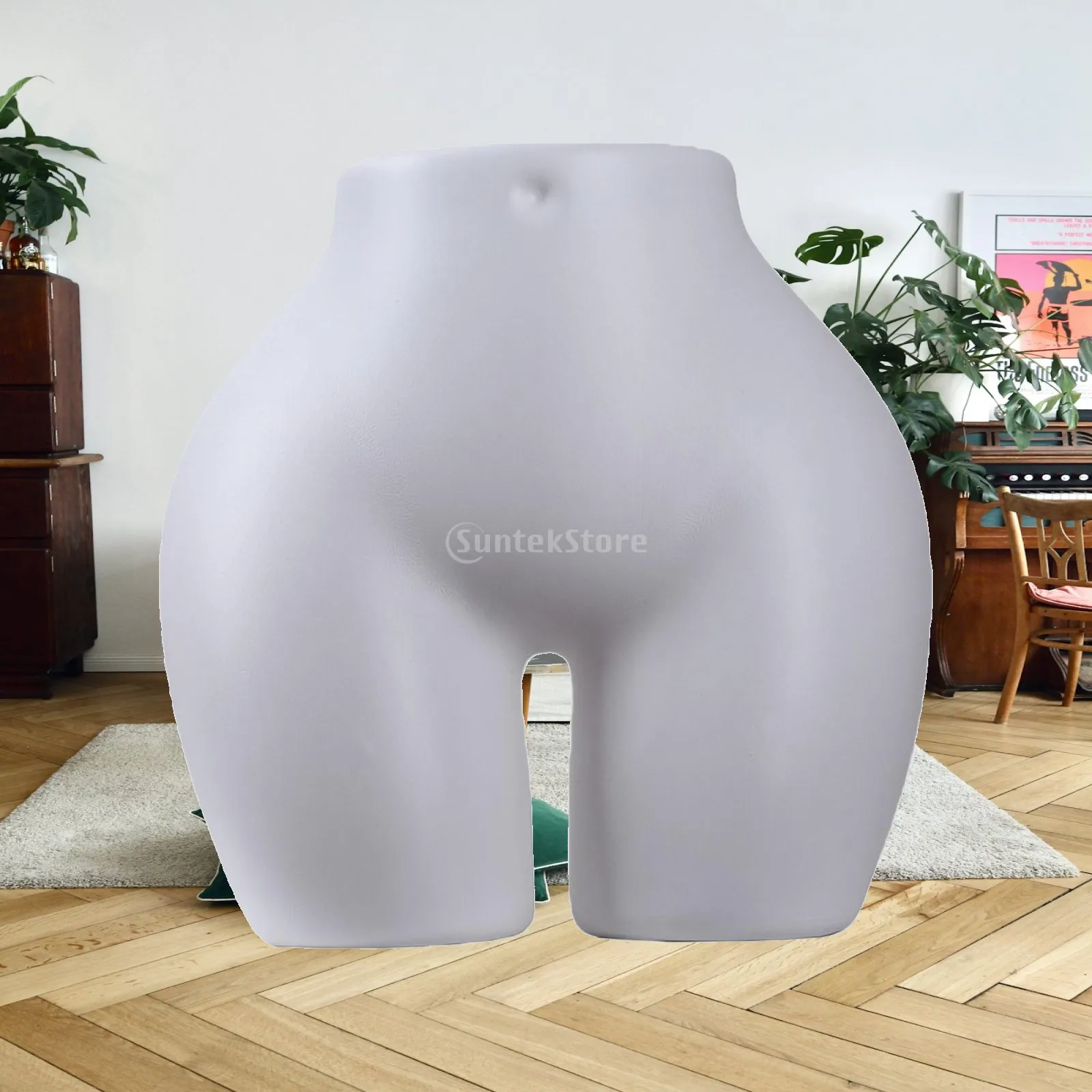 Lower Body Mannequin for Women Hip Curvy Display Stand FRP Fiberglass Form for Skirts Pants Swimwear Retail Boutique Window