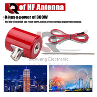 5M/16.4FT QRP High-frequency Antenna 14M-30MHz 300W-600W HF Antenna Stainless Steel 1/4 Wavelength For USDX QRP Radio