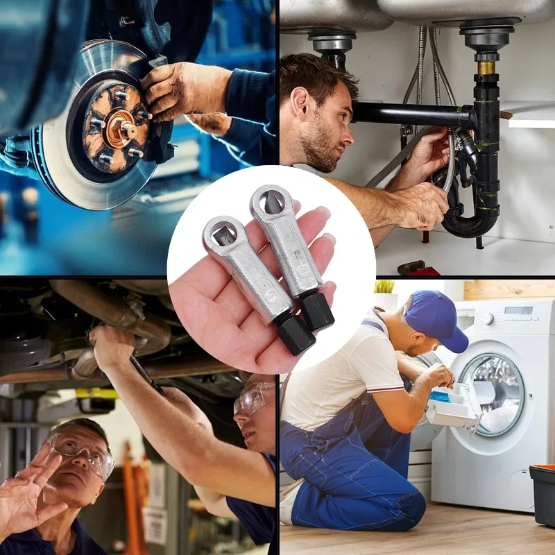 Rusty Metal Nut Splitter Damaged Screw Breaker Spanner Nut Remover Wrench Hex Extractor Tool Rusty Nut Separation Wrench Cutter