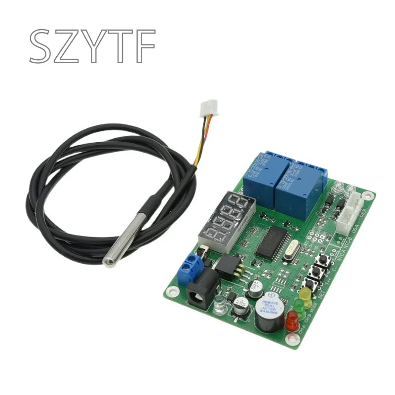 High Precision Digital Display Temperature Sensor Intelligent Temperature Difference Meter with 2 sensor