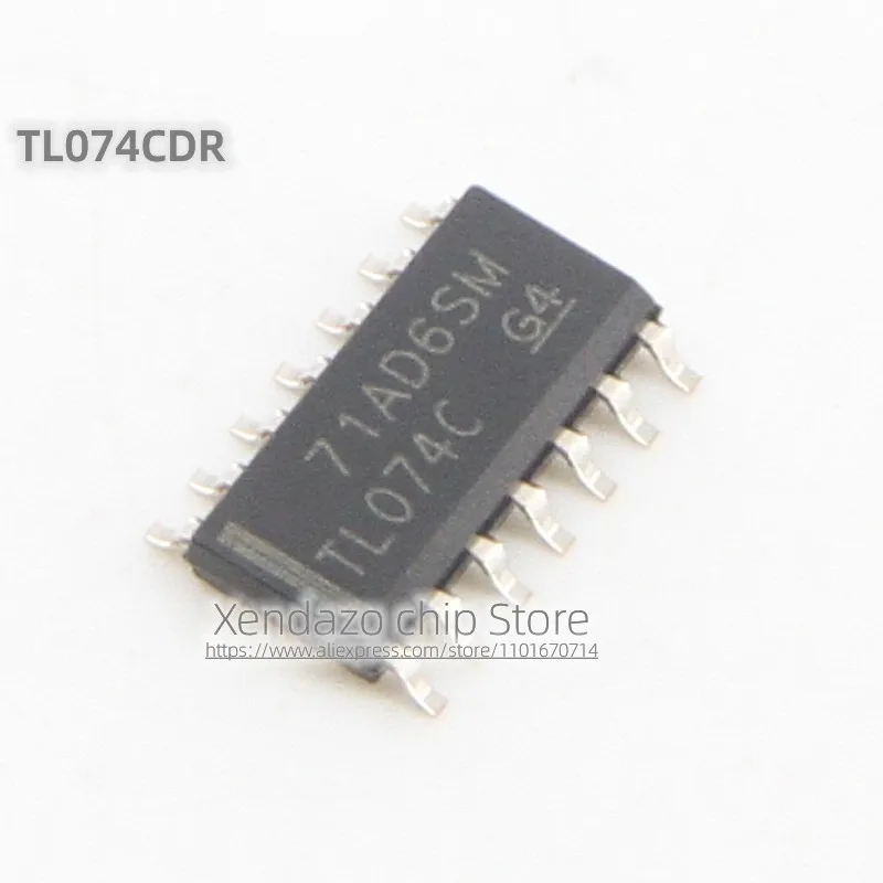 10pcs/lot TL074CDR TL074C SOP-14 package Original genuine Operational amplifier chip