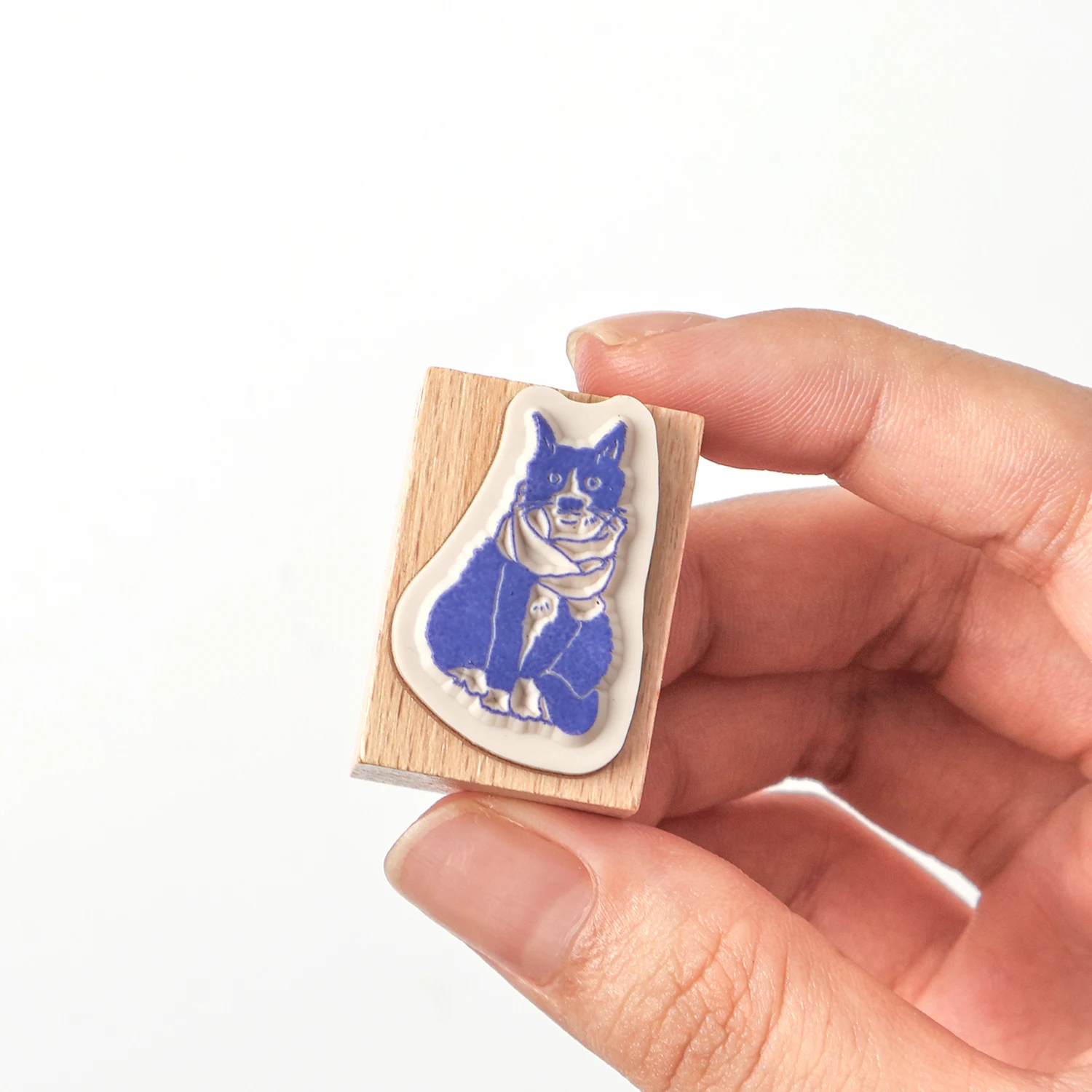 8 قطعة نمط القط لطيف خشبية سدادة مطاطية غير المرغوب فيه مجلة الديكور الإبداعي DIY بها بنفسك مذكرات سجل القصاصات اللوازم الجمالية ختم الأطفال #3