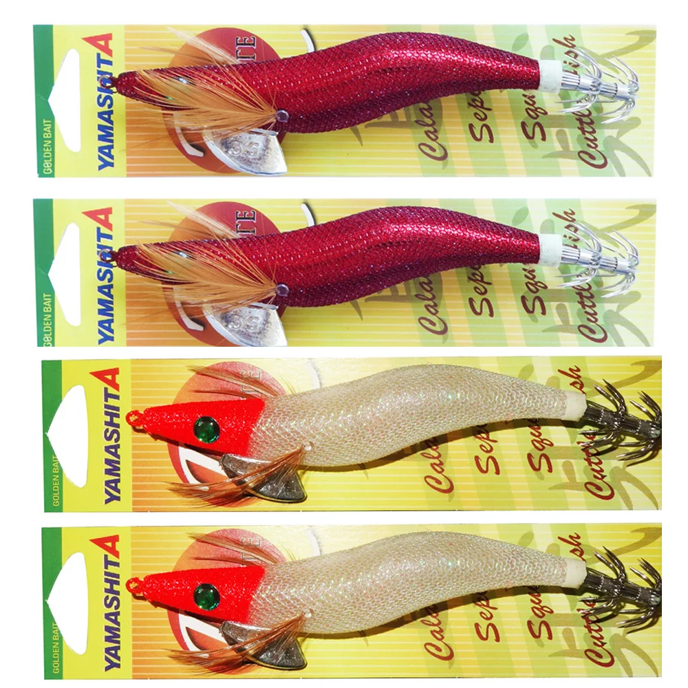 

4X 3.5 YAMASHITA SQUID JIGS EGI FISHING LURE CALAMARI