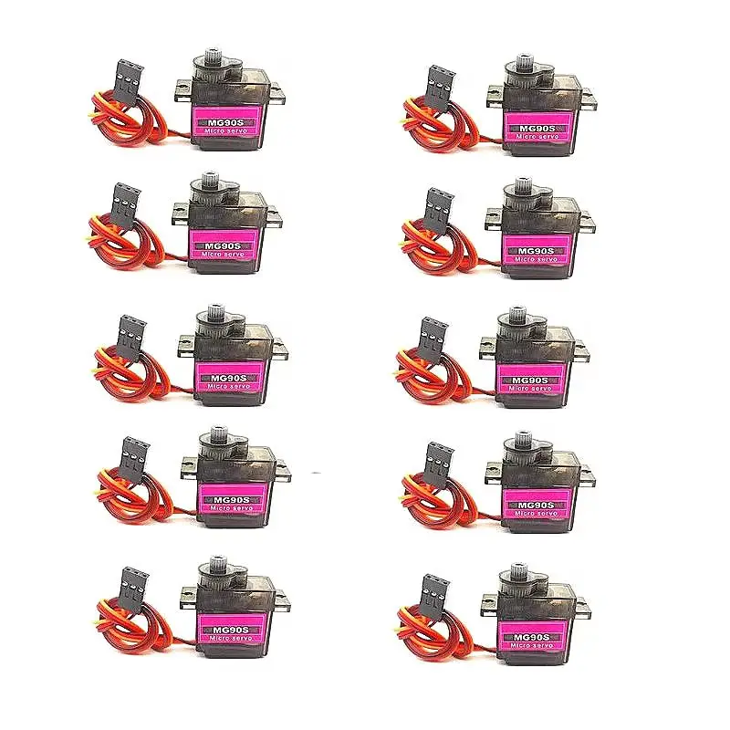 Großpackung Mg90s All Metal Gear 9g Servo für Rc Hubschrauber Flugzeug Boot Auto Trex 450 Rc Roboter – 5/10/20 Stück verbesserte Version