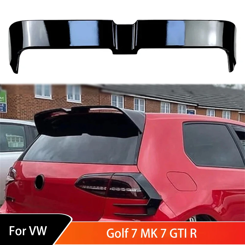 For VW Golf 7 MK 7 GTI R Tail Top Wind Spoilers Wings Cars Rear Trunk Roof Sport Spoiler Wing Top Wing of Trunk Refit Parts