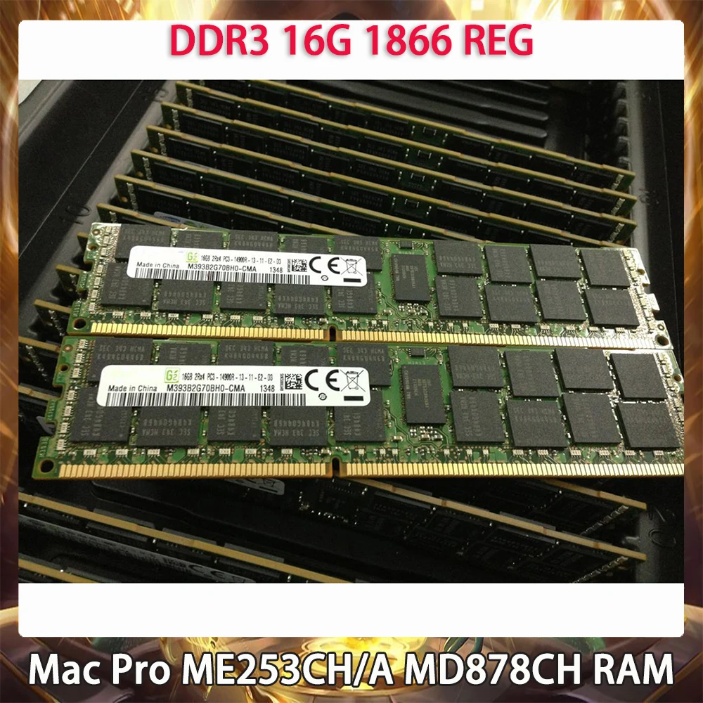 Para apple mac pro me253ch/a md878ch memória 16gb ddr3 16g 1866 reg funciona perfeitamente rápido navio de alta qualidade