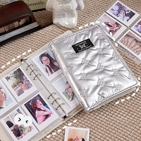 INS Photocard Binder Book Ribbon Bow Decor Photo Album Collect Book Large Capacity Kpop Photocard Holder 포카 바인더