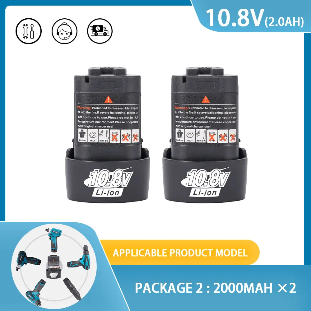 

2000 mAh original battery Replace lithium battery Explosion-proof insulation performance For Makita 10.8V Battery