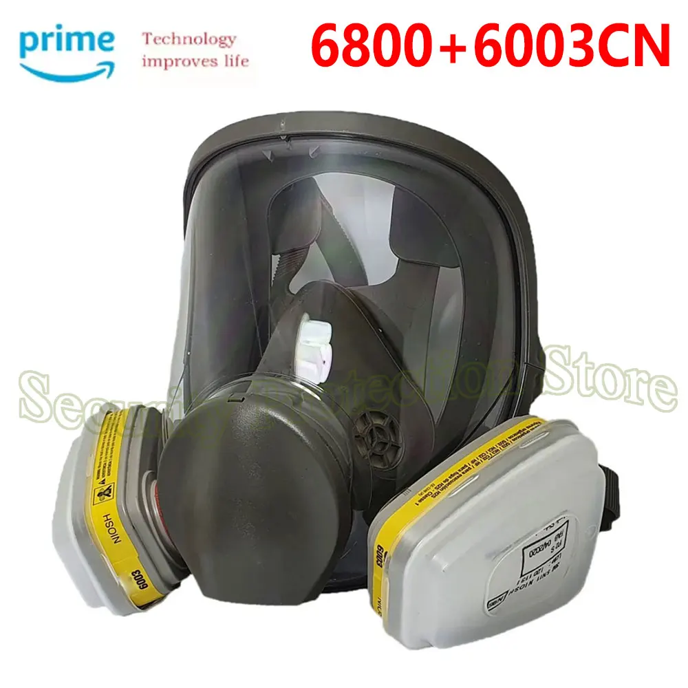 

6003 Cartridge 6800 Full Face Respirator Gas Paint Spray Mask for Organic Vapor / Acid Gas Cartridges Chlorine Hydrogen Fluoride
