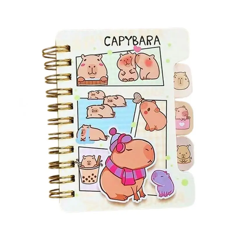 Drawing Notebook For Kids Capybara Student Coiled Notebook Creative Children\'s Stationery Cute School Supplies Coil Book Note