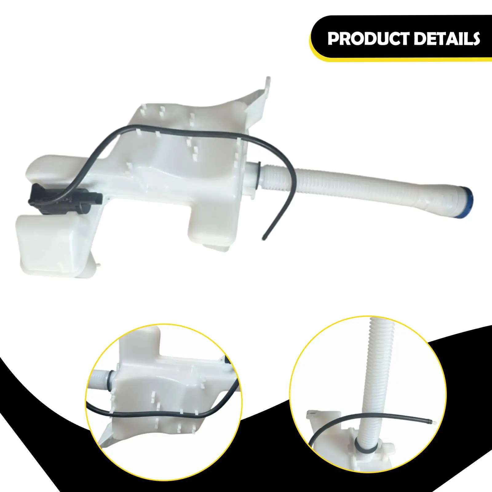 Durable PP Glass Fluid Reservoir Attachment Leakproof for Peugeot 308CC RCZ Car Windshield Cleaning System