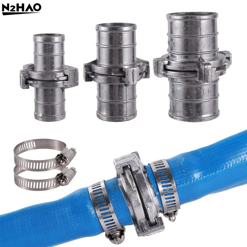 1'' 1.5'' 2'' Fire Hose Connector Belt Hose Fast Docking Snap Coupling Irrigation Hose Clamp Gardening Agriculture Pipe Fitting