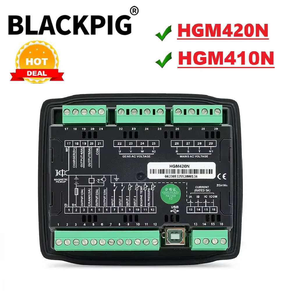 SmartGen HGM420N HGM410N Generator Controller AMF Auto Start Stop Control Module LCD Display Genset Spare Partsl