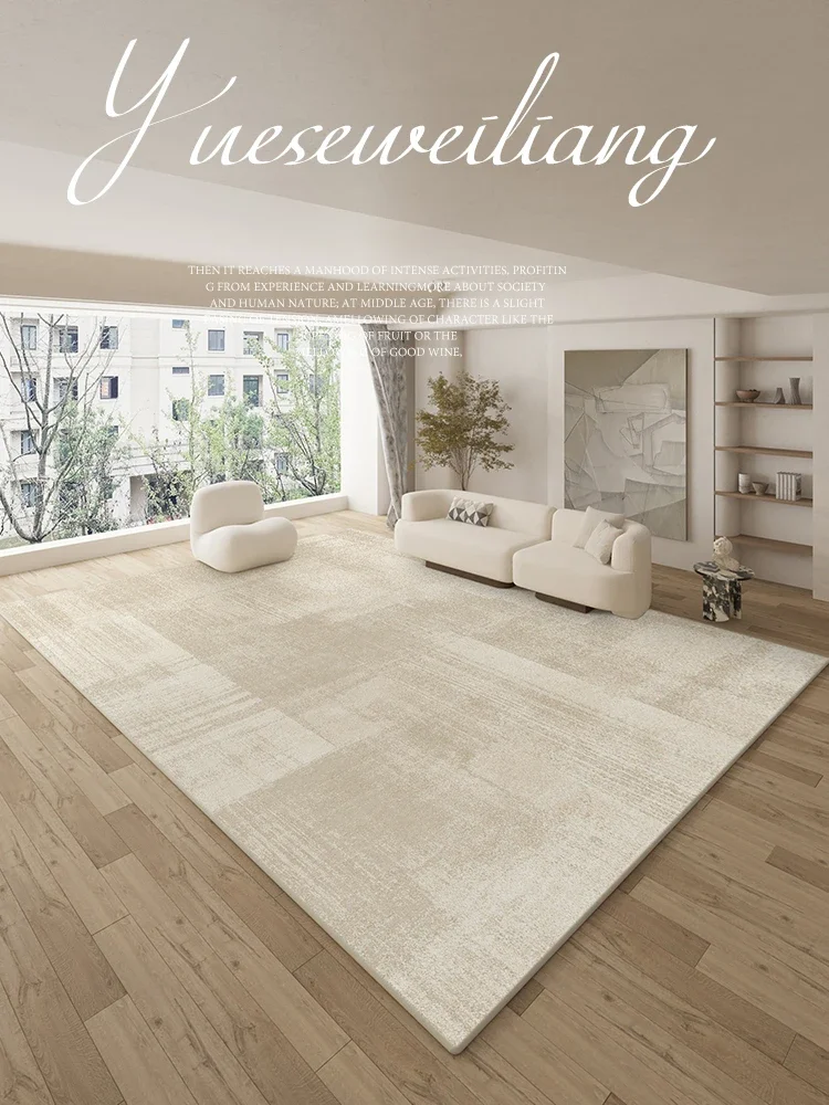 Luxurious High-end Modern Style Large-area Living Room Carpet Wabi-sabi Style Coffee Table Rug Nordic Sofa Home Bedside Carpets