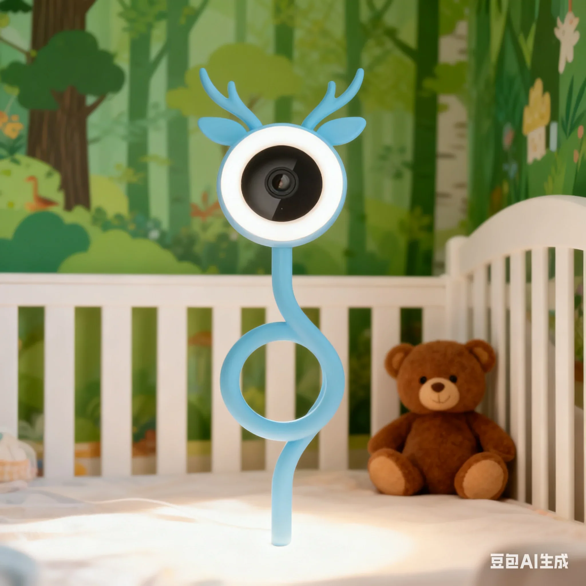 

Для умной камеры безопасности Tuya Wi-Fi для камеры ночного видения с двусторонней голосовой и окружающей подсветкой, мониторинг детской комнаты