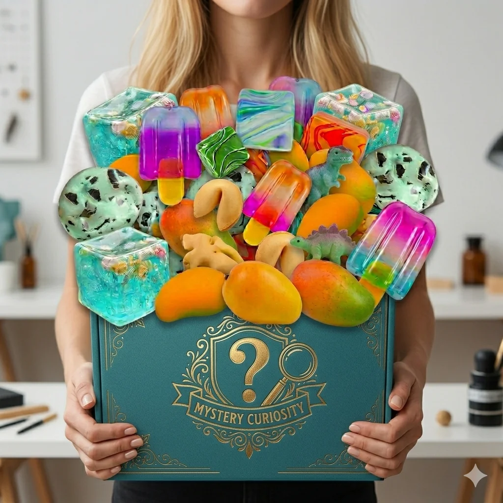 Frucht-Eiswürfel-Spielzeug: Sensorisches Fidget-Spielzeug, Überraschung, Stressabbau, Langsam Aufsteigendes Squishy-Geschenk für Erwachsene