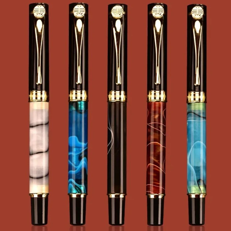 wingsung-reisn-fountain-pen-high-grade-imported-resin-f-b-nib-bent-tip-05-10mm-with-clip-converter-for-writing-practice-pens