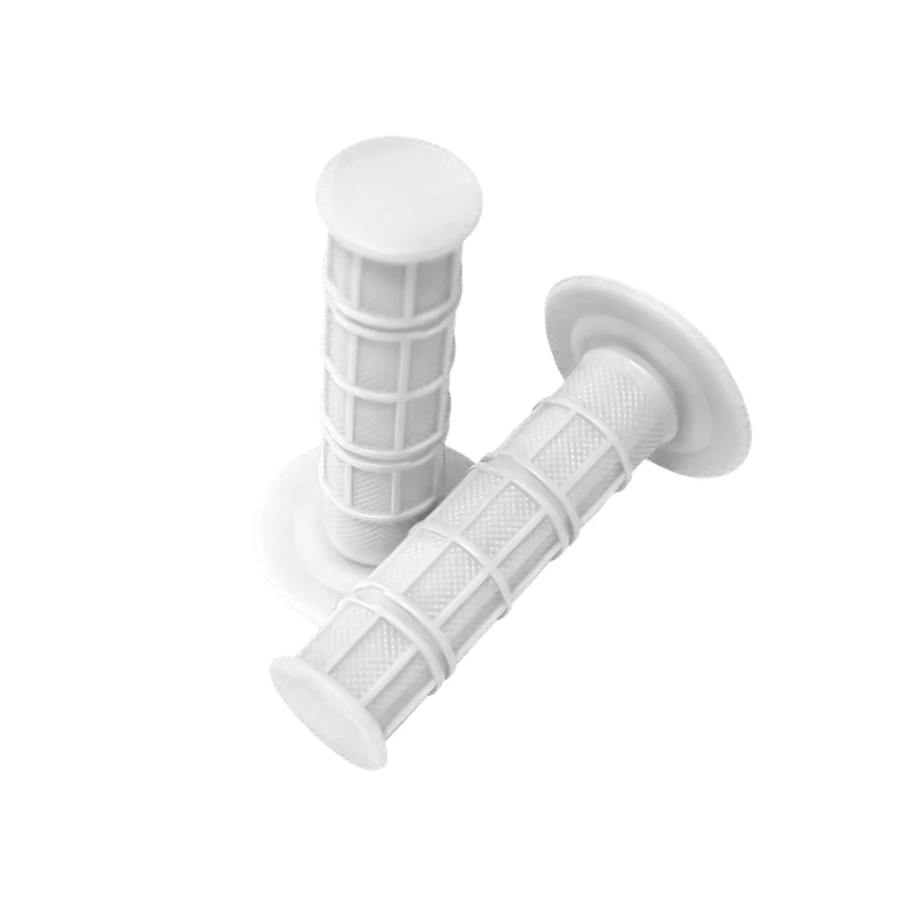 White Throttle Handle Bar Grips For Pit Dirt Motor Trail Bike XR CRF KLX TTR