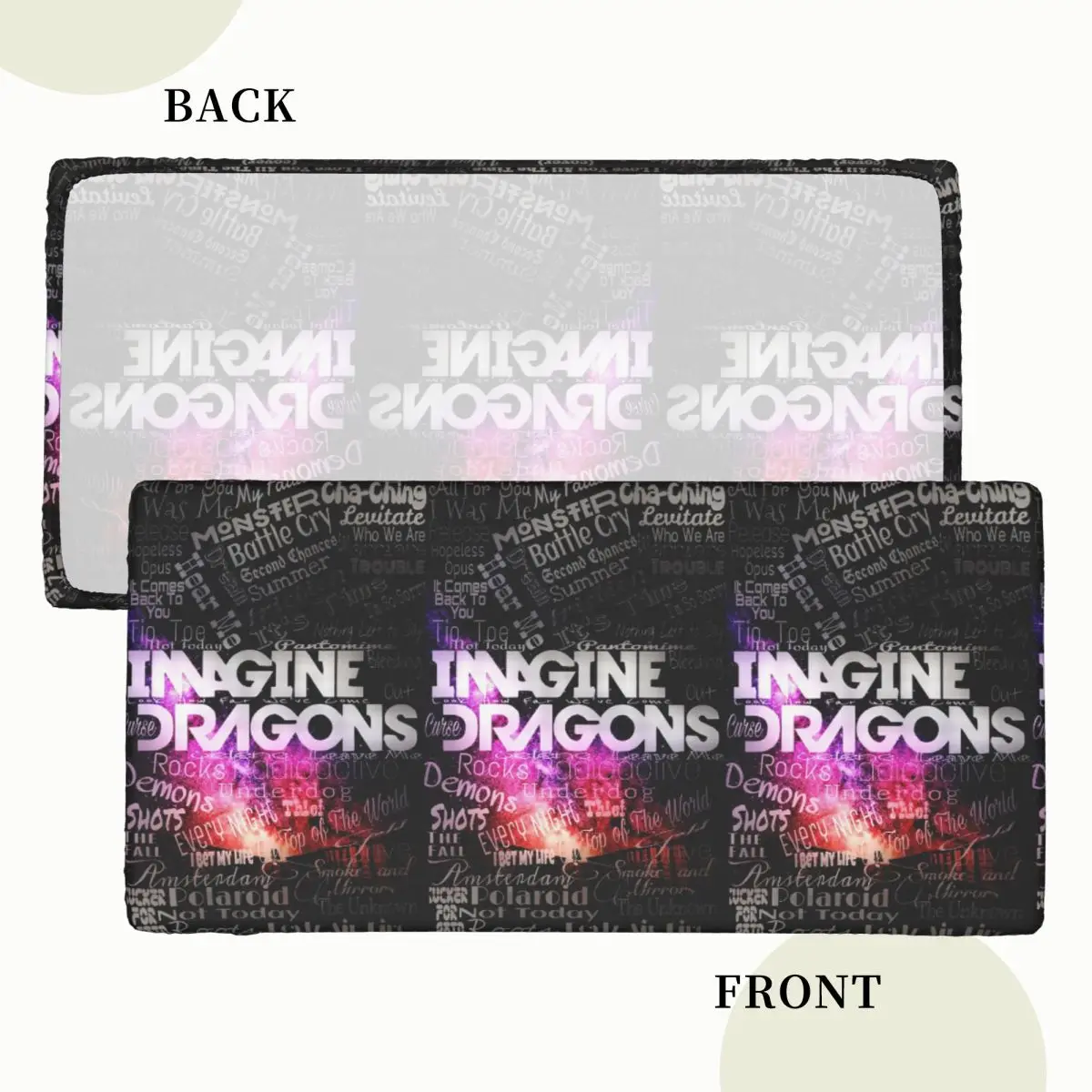 Imagine Dragons Customized Rectangular Tablecloth Waterproof Table Cover for Dining Events Table Cloth