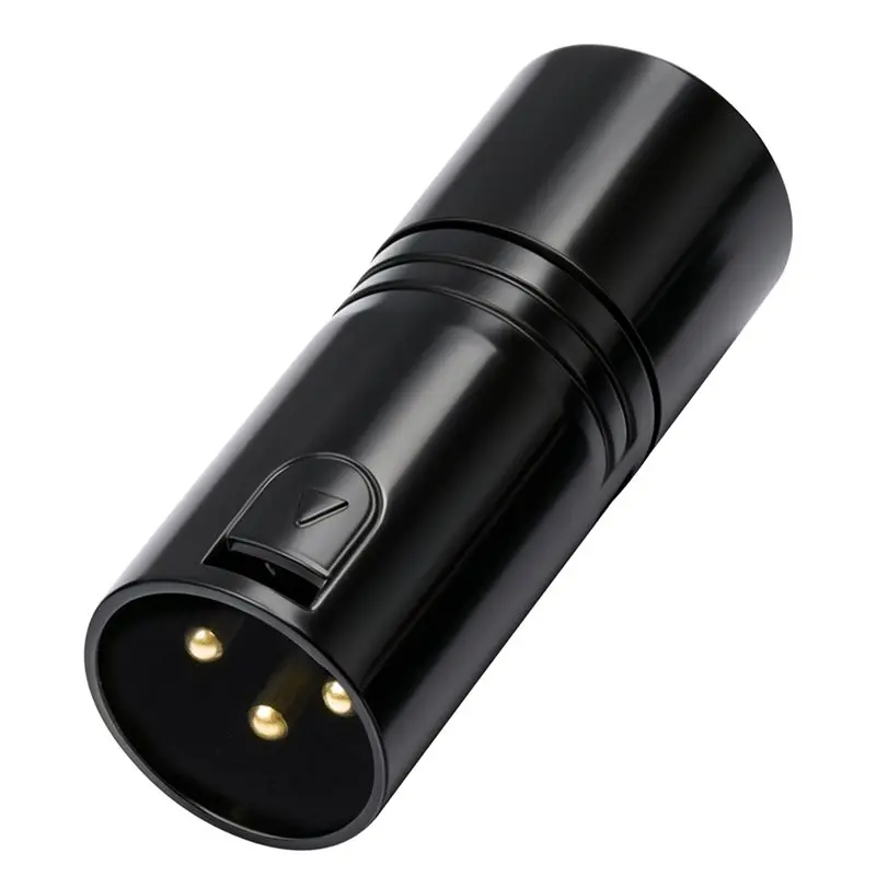 FC-[IANC-AB01] Low Profile XLR Connectors XLR Connector Gold-Plated For DIY Microphone Audio Cable