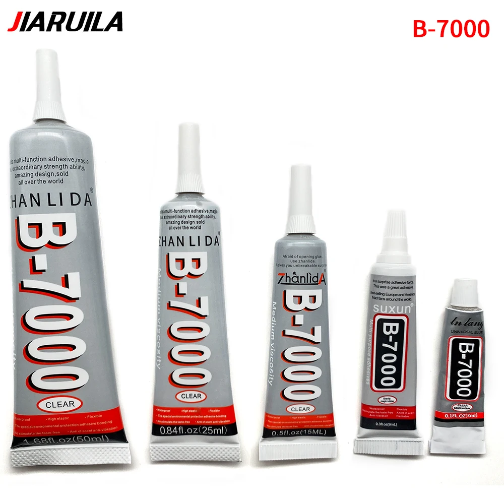 3ML 5ML 9ML 15ML 25ML 50ML 110ML B7000 Contact Phone Repair Adhesive Universal Glass Plastic DIY Glue With Precision Applicator