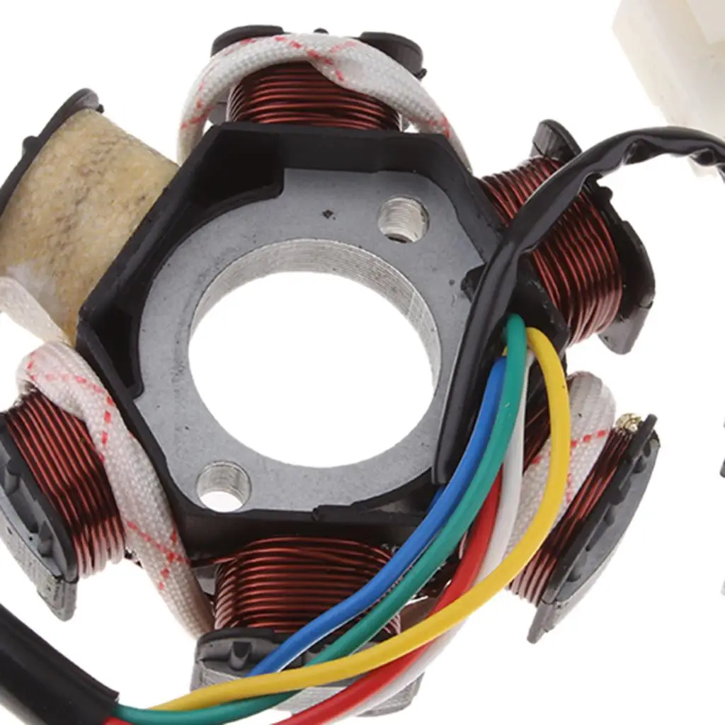 Statore magnetico a 6 poli Foro centrale da 9 mm per moto ATV 110cc 125cc
