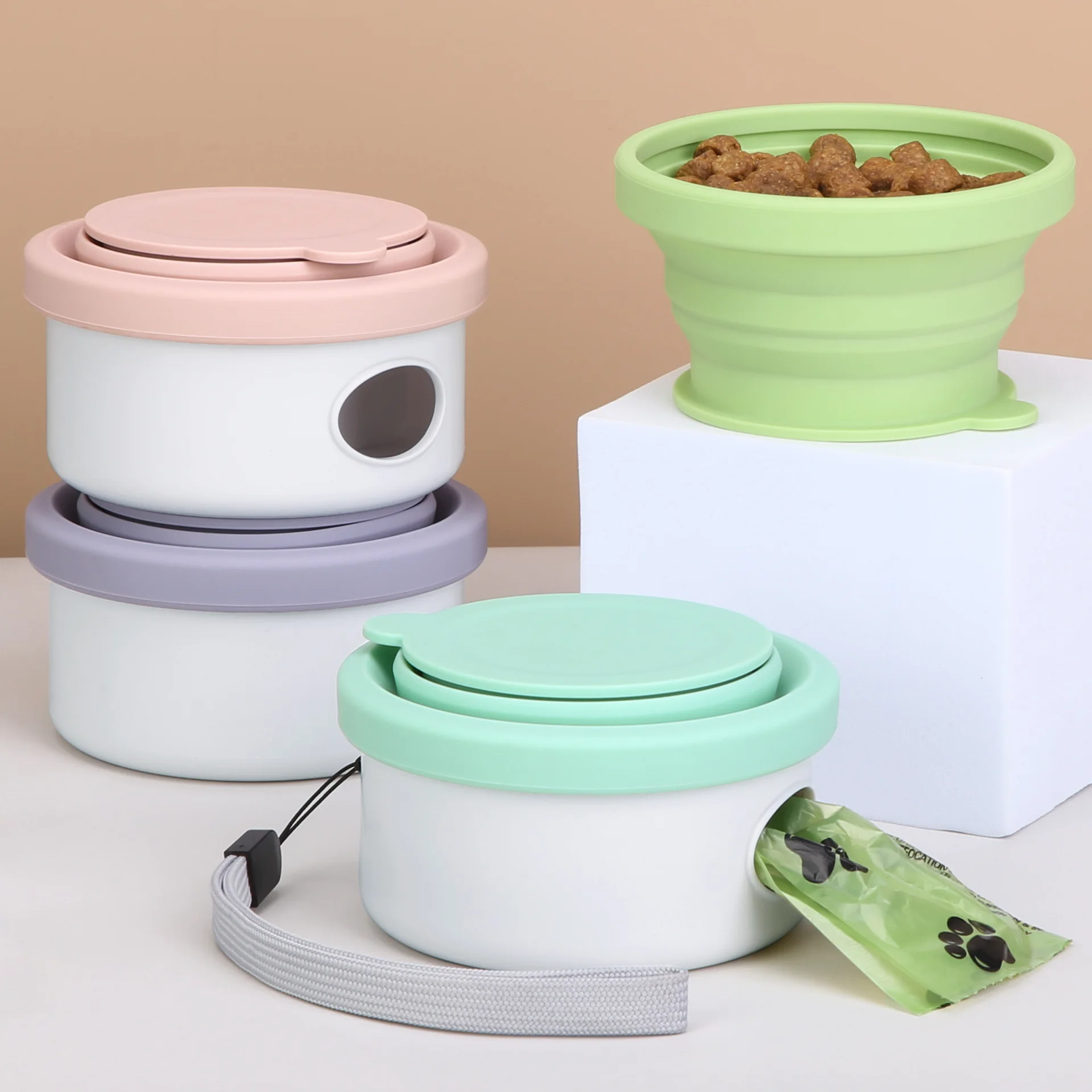 ZHAYA Portable Dog Bowl Set Tr - Food Snacks For Hiking review and price