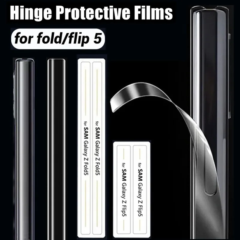 Hinge Protective Film For Samsung Galaxy Z Fold 5 Flip 5 Accessories Central Axis Protector Edge Side Anti-Scratch Hydrogel Film