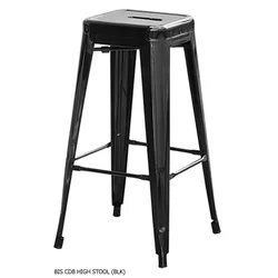 Tabouret de bar moderne polyvalent BIS CD8, base en métal en fer massif, Tolix, économie de coûts