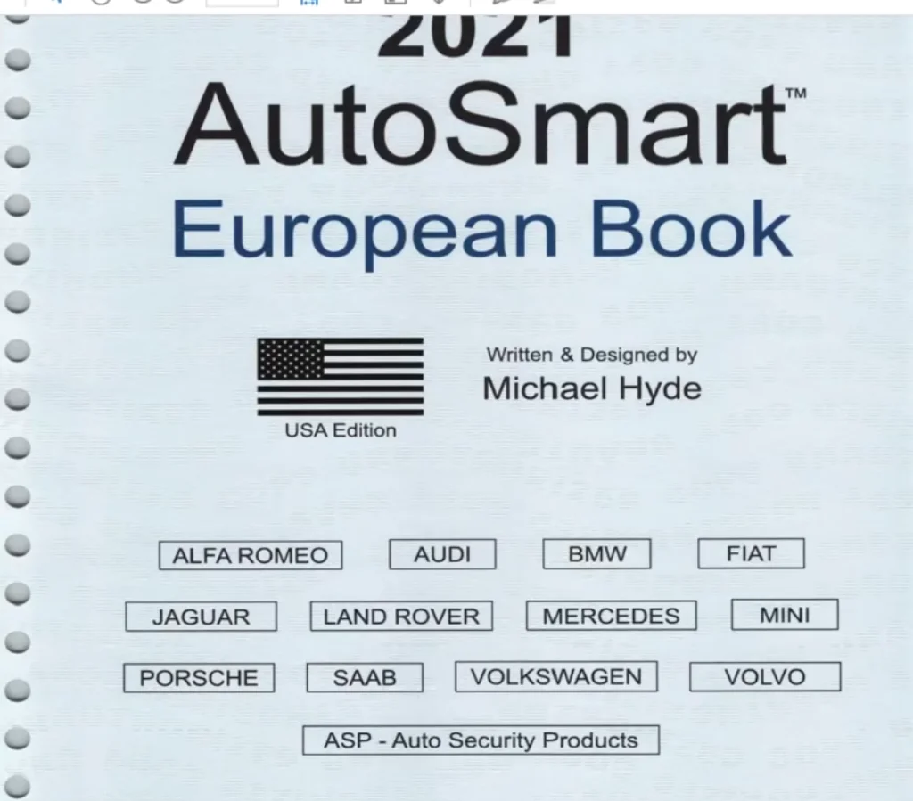HOT SELLING 2021 AutoSmart 3 E Book Set - Asian, European & Domestic Book Set - By Michael Hyde LockSmith