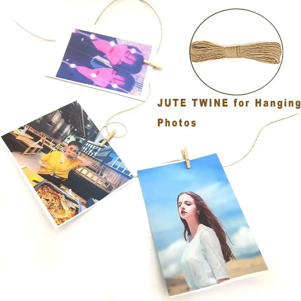 50/100pcs Durable Wooden Photo Clips Mini Reusable Memo Paper Peg Clothespin for Hanging Pictures Paper DIY Crafts