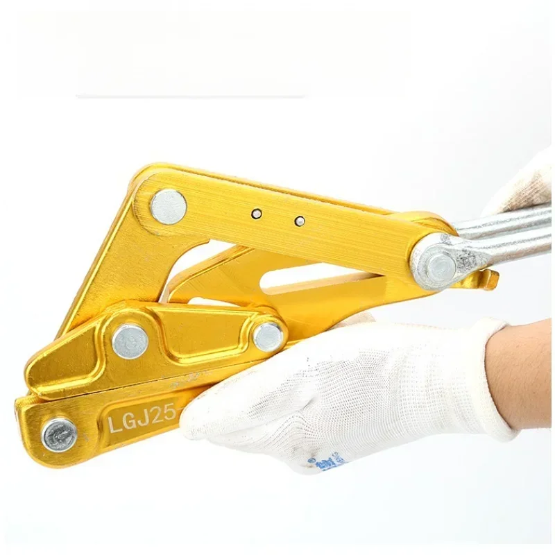 Professional Aluminum Magnesium Alloy Cable Cutter Clamp Tightener Tool for 95-120mm² Power Line Installation, Insulated Wire Gr