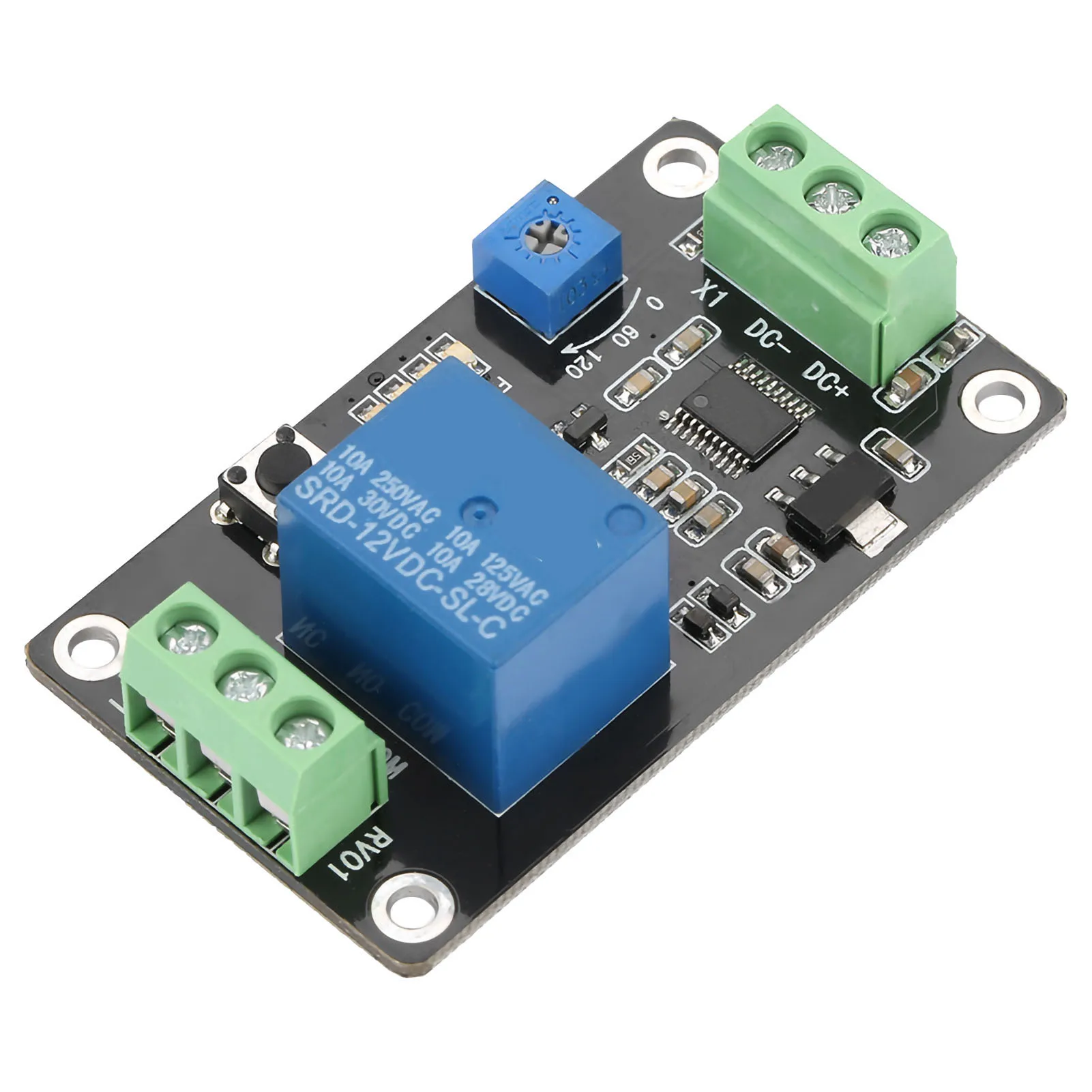 Vertraging Tijdrelais zelfsluitende Vertraging Aan Uit Tijdvertraging Relais Schakelaar Super 555 Timer DC 5 V/12 V/24 V