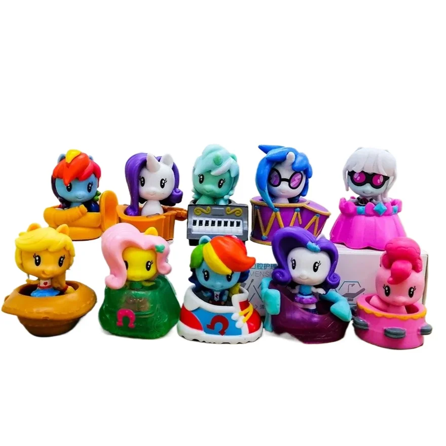 

Hasbro My Little Pony Mini Figures Twilight Sparkle Fluttershy Pinkie Pie Cute Doll Blind Box Toy Ornaments Girls Boys Gifts
