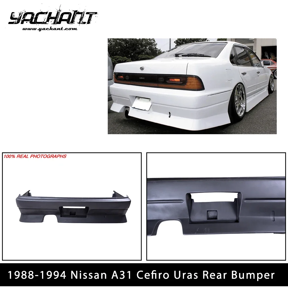Auto-Styling Zubehör aus FRP-Glasfaser, Heckstoßstange passend für 1988-1994 Nissan A31 Cefiro Uras